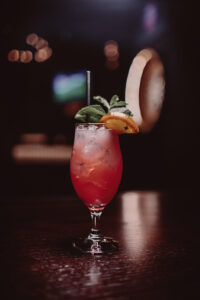 Elegant low lit cocktail branding photography in Las Vegas