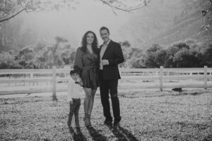 Black and white outdoor family photography in Las Vegas
