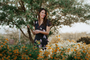 Outdoors Las Vegas picture with flowers and warm sunny vibes in Las Vegas
