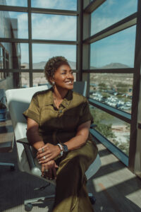 Beautiful lifestyle branding portrait with window light