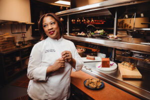 Las Vegas pastry chef branding photography inside Fontaine Bleau.